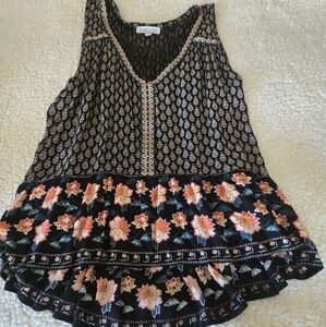 Patrons of Peace Sleeveless Multi-Color Top M